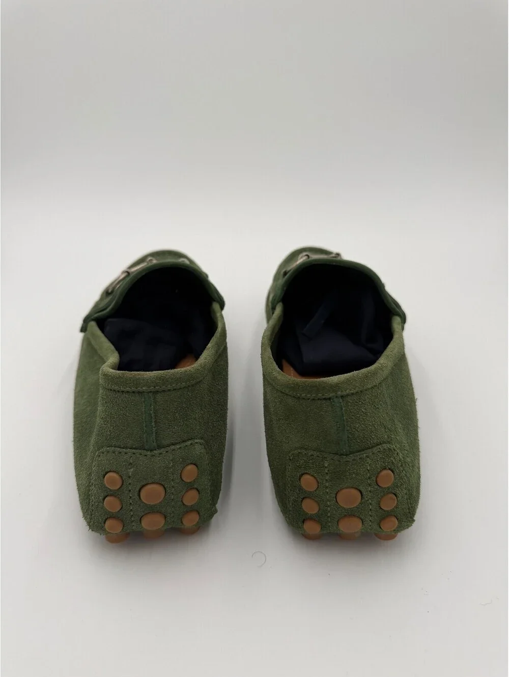 Gucci Horsebit Driving Moccasin Olive Loafers Mens Size 11.5